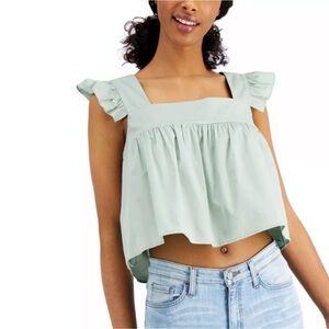 NWT Leyden Crop Top Ties and Tassels Flutter